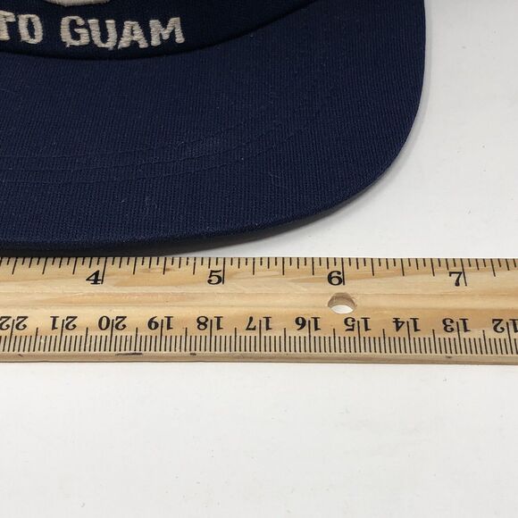 Vtg Diplomatic Telecommunications Service Hat Blue Snapback ATO GUAM US NTS - Picture 9 of 10